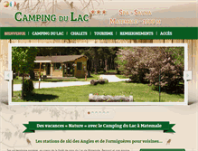 Tablet Screenshot of camping-lac-matemale.com